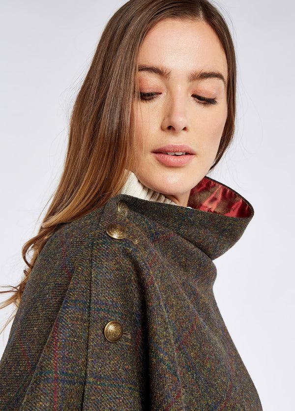Dubarry Hazelwood Tweed Poncho - Hemlock