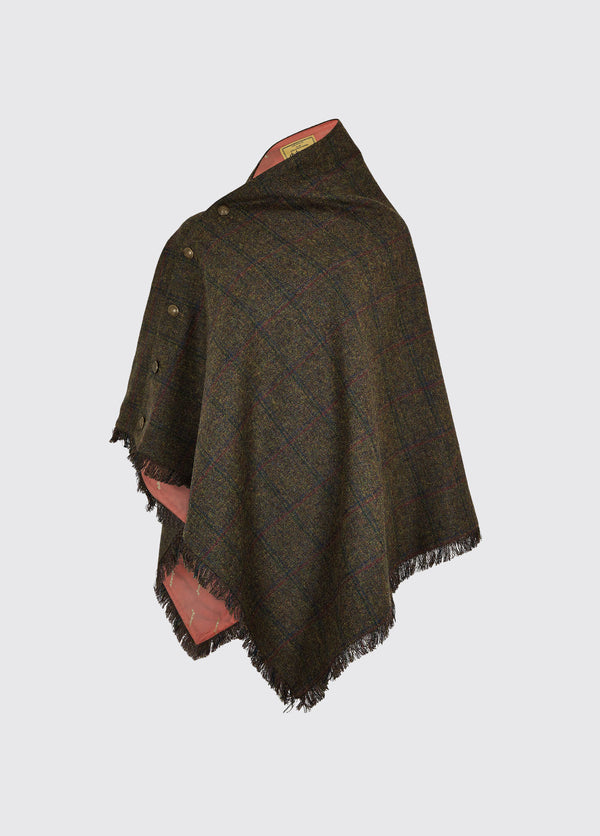 dubarry Hazelwood Tweed Poncho - Hemlock