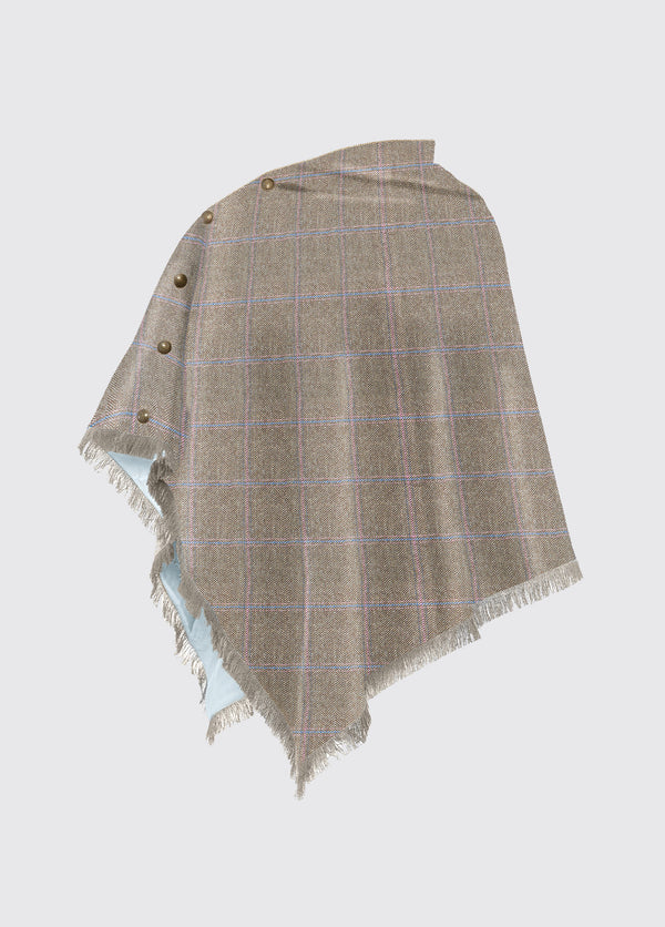 dubarry Hazelwood Tweed Poncho - Woodrose