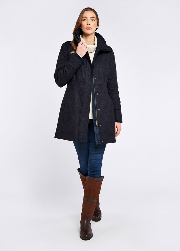 Dubarry Hedgerow Tweed Coat - Navy
