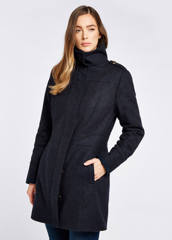 Dubarry Hedgerow Tweed Coat - Navy