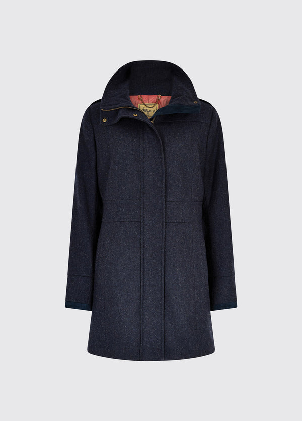 dubarry Hedgerow Tweed Coat - Navy