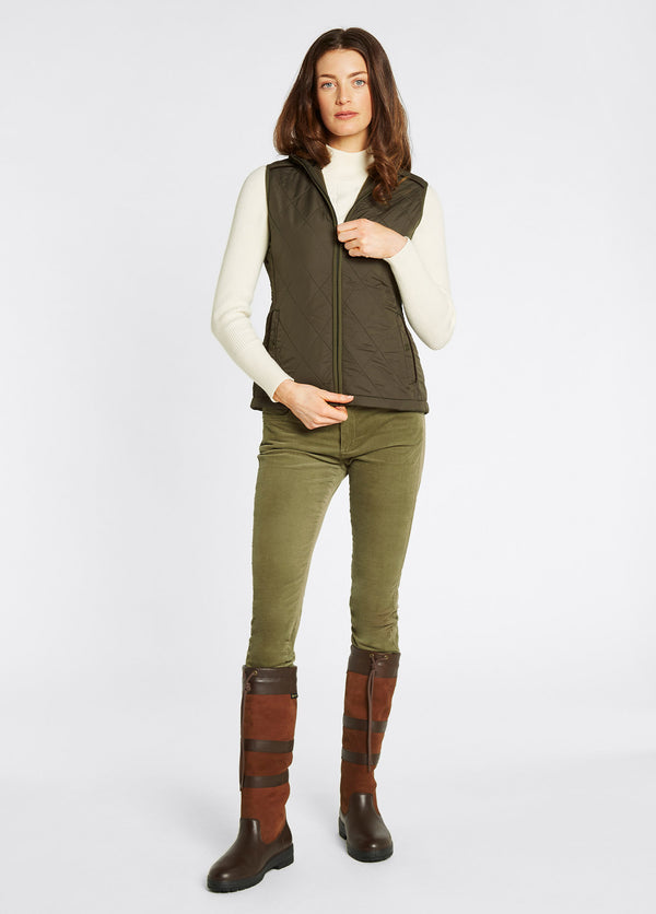Dubarry Heywood Women’s Quilted Gilet- Olive