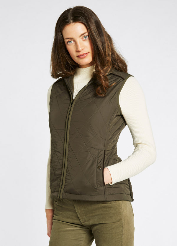 Dubarry Heywood Women’s Quilted Gilet- Olive