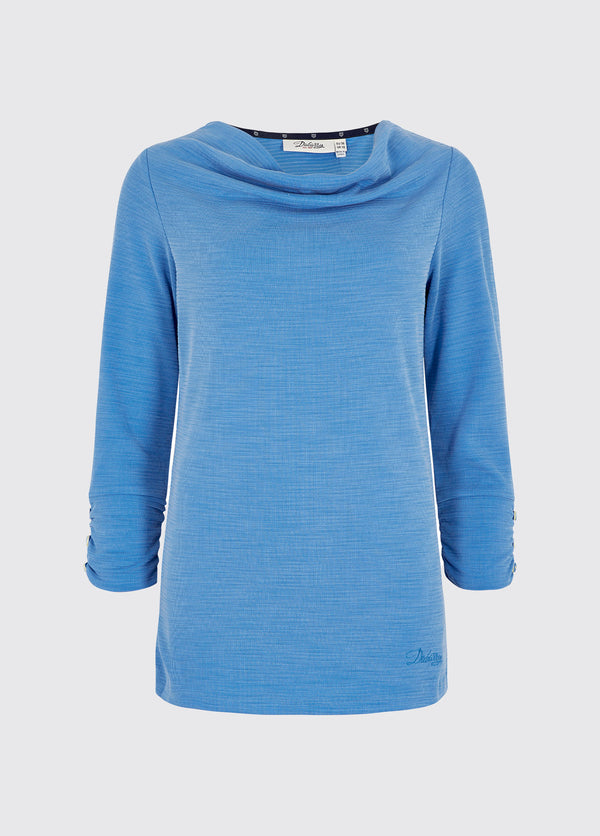 dubarry Hillgrove cowl neck top - Greek Blue