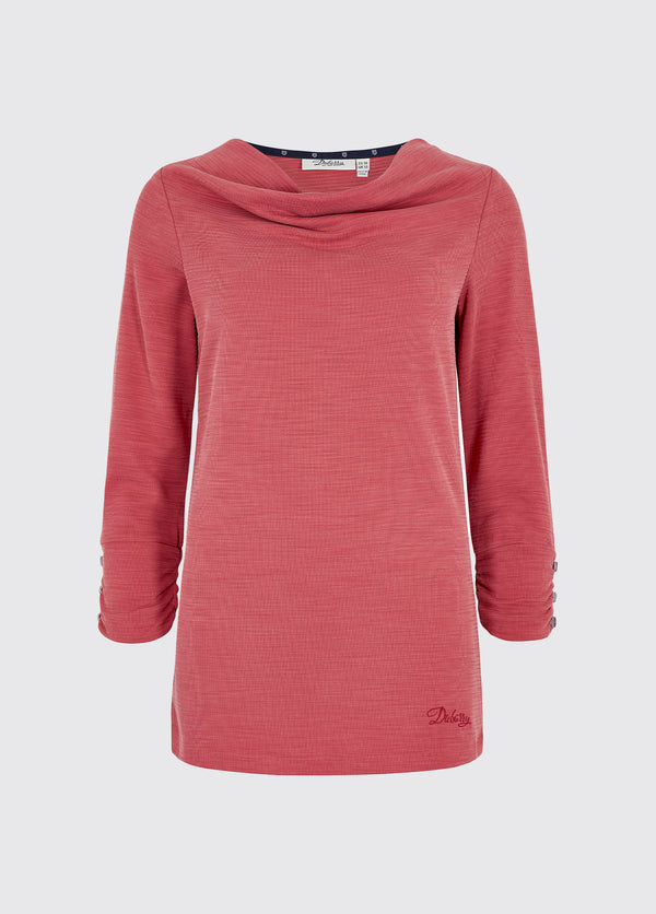 dubarry Hillgrove cowl neck top - Nantuck Red