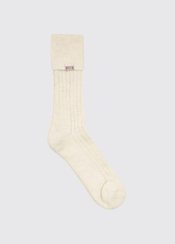 dubarry Holycross Ladies Alpaca Socks - Cream