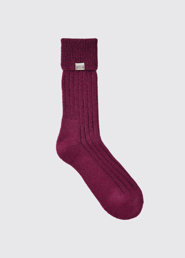 dubarry Holycross Ladies Alpaca Socks - Currant