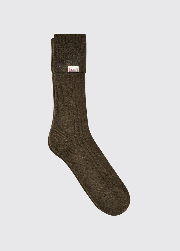 dubarry Holycross Ladies Alpaca Socks - Olive