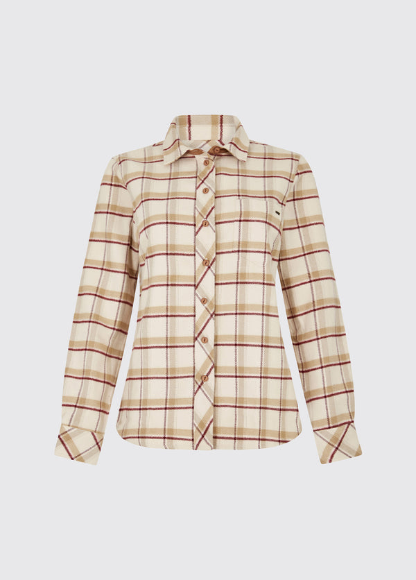 dubarry Japonica Check Shirt - Cream