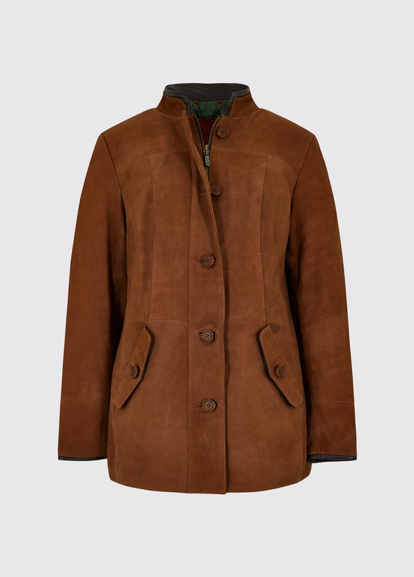 dubarry Joyce Leather Jacket - Chestnut