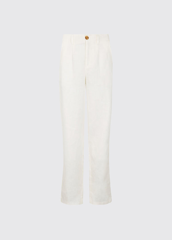 dubarry Kelby Women’s Linen Trousers - White