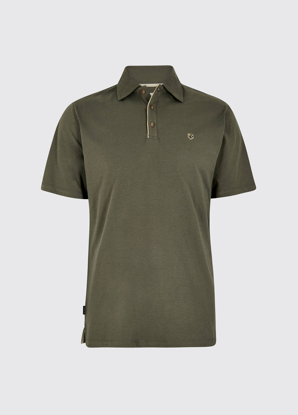 dubarry Kilmurray Men’s Three-Button Polo - Kelp