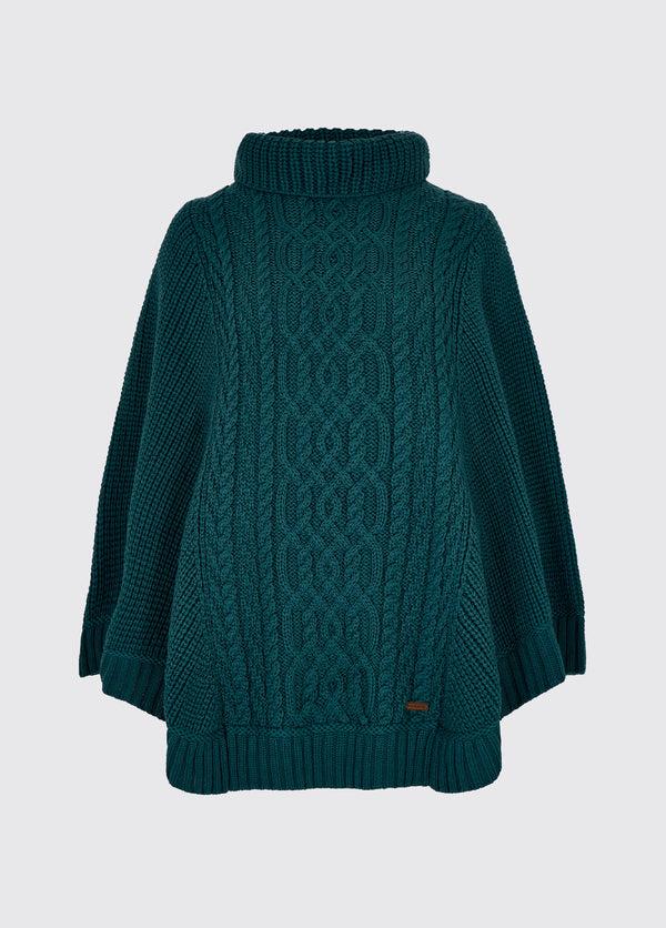 dubarry Kilronan Women’s Merino Poncho - Teal