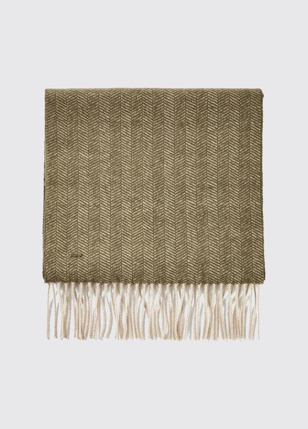 dubarry Kingsley Ladies Wool Scarf - Olive