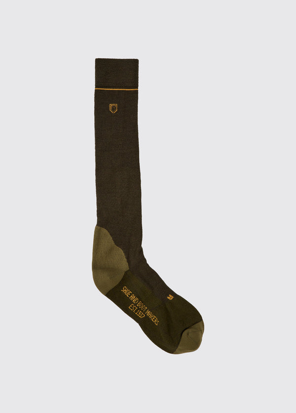 dubarry Lambeg Mens Long PrimaLoft® Sock - Olive