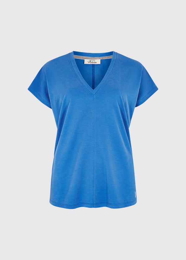 dubarry Laragh V-Neck Top - Kingfisher