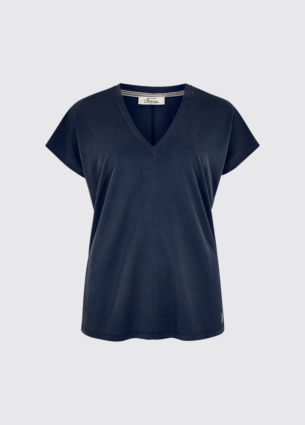 dubarry Laragh V-Neck Top - Navy