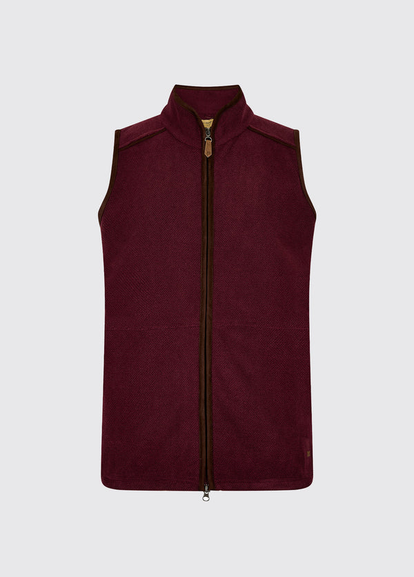 dubarry Lifford Fleece Gilet - Ox Blood