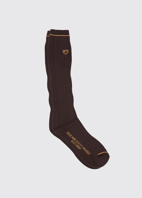 dubarry Long Mens Boot Socks - Brown