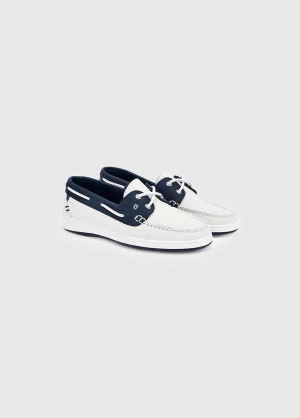 dubarry Marbella Deck Shoe - White/Navy