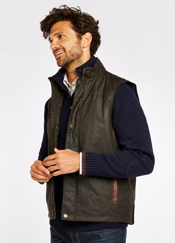 Dubarry Mayfly Wax Gilet - Olive
