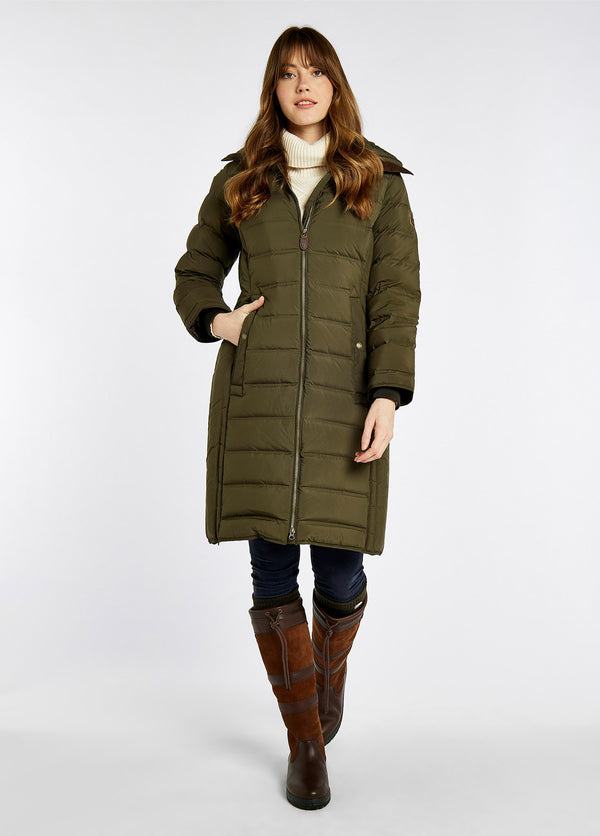 Dubarry Meyers Long Length Coat - Olive