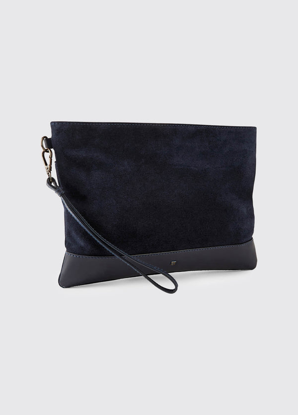 Dubarry Millymount Ladies Suede Clutch - French Navy
