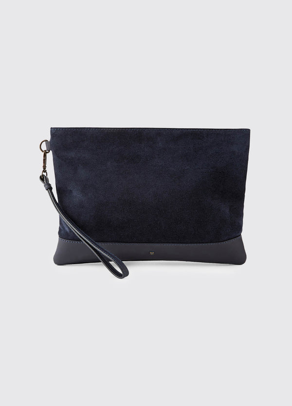 dubarry Millymount Ladies Suede Clutch - French Navy