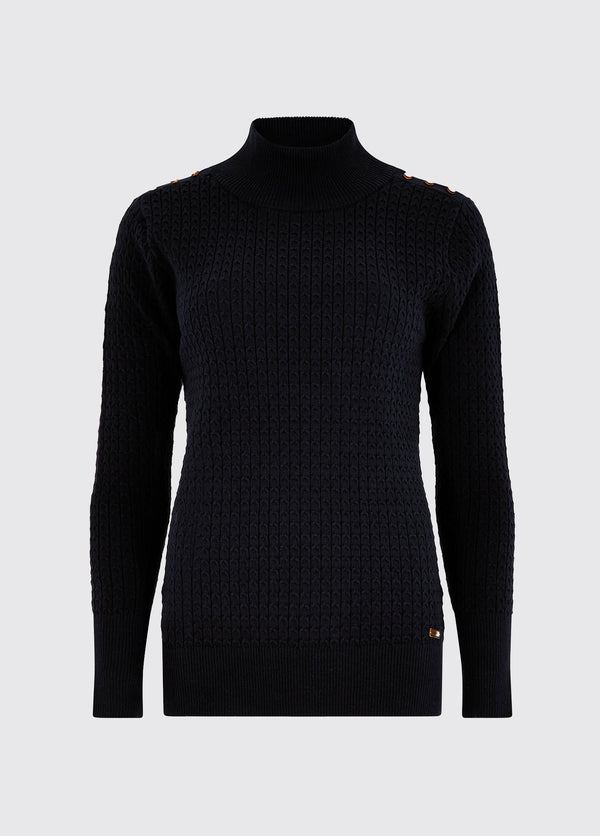 dubarry Monkstown Cable Stitch Sweater - Navy