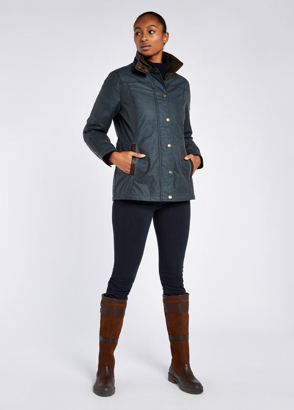 Dubarry Mountrath Wax Jacket - Dark Pebble