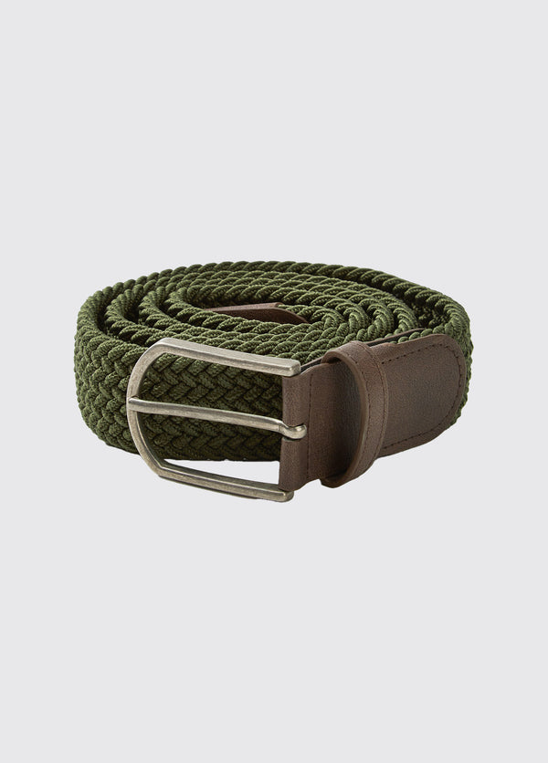 dubarry Oysterhaven Woven Belt - Olive