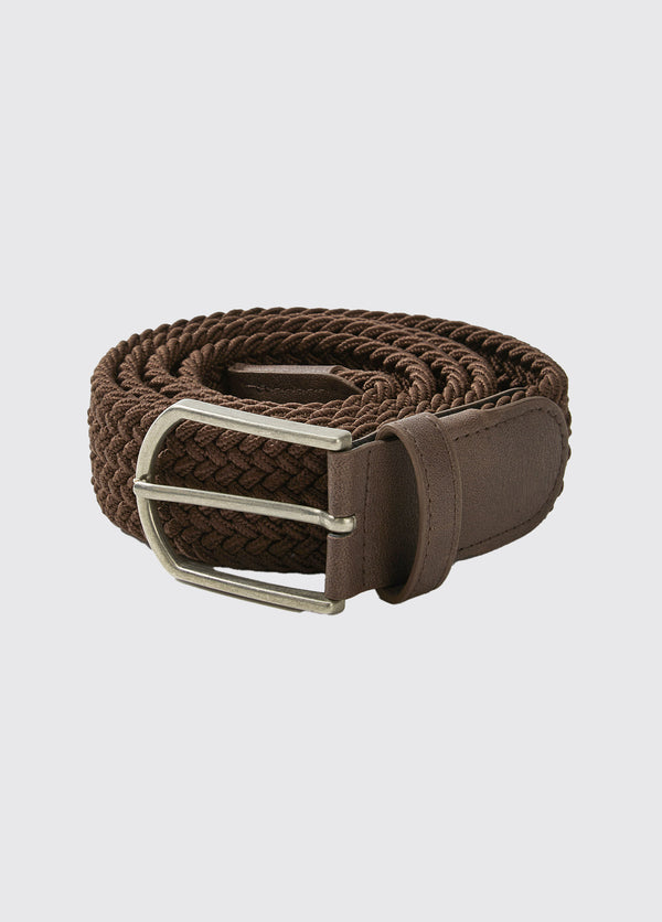 dubarry Oysterhaven Woven Belt - Walnut