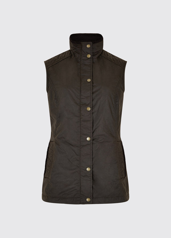 dubarry Pakenham Wax Gilet - Verdigris