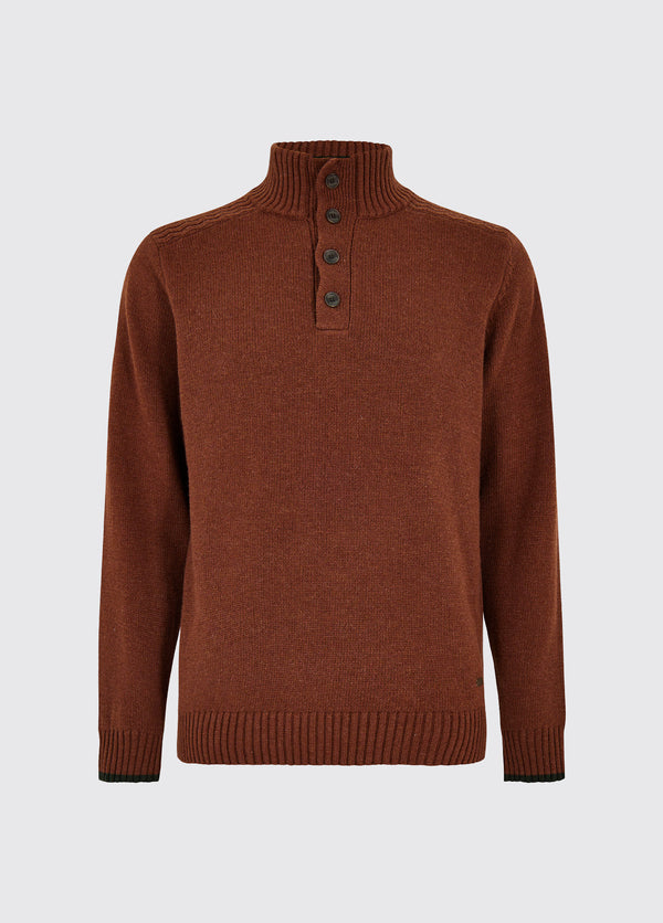 dubarry Parkplace Button Neck Sweater - Russet