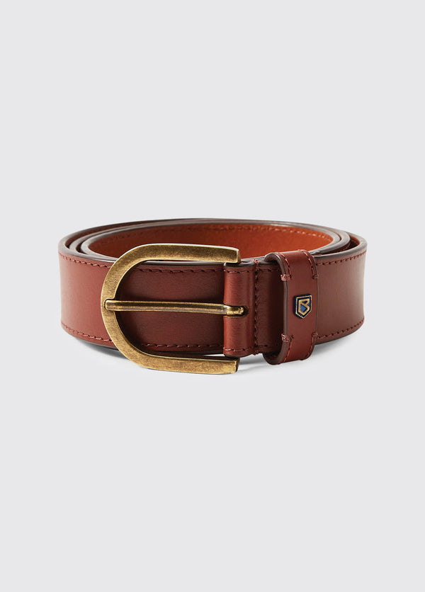 dubarry Porthall Mens Leather Belt - Chestnut