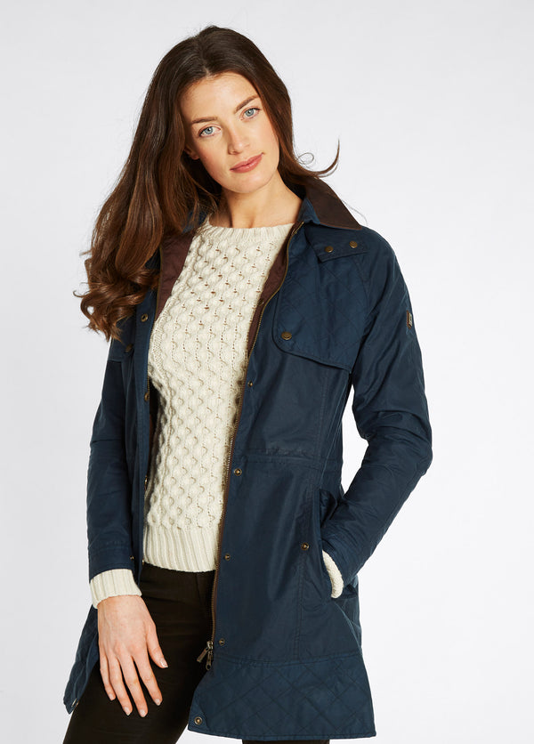 Dubarry Radford Ladies Wax Jacket - Storm Blue