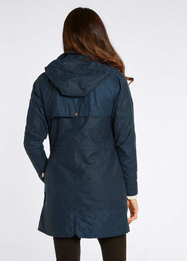 Dubarry Radford Ladies Wax Jacket - Storm Blue