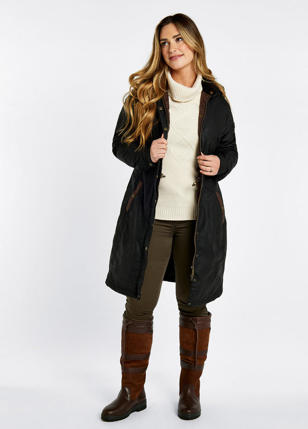 Dubarry Redington Wax Coat - Black