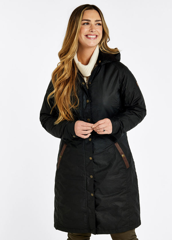 Dubarry Redington Wax Coat - Black