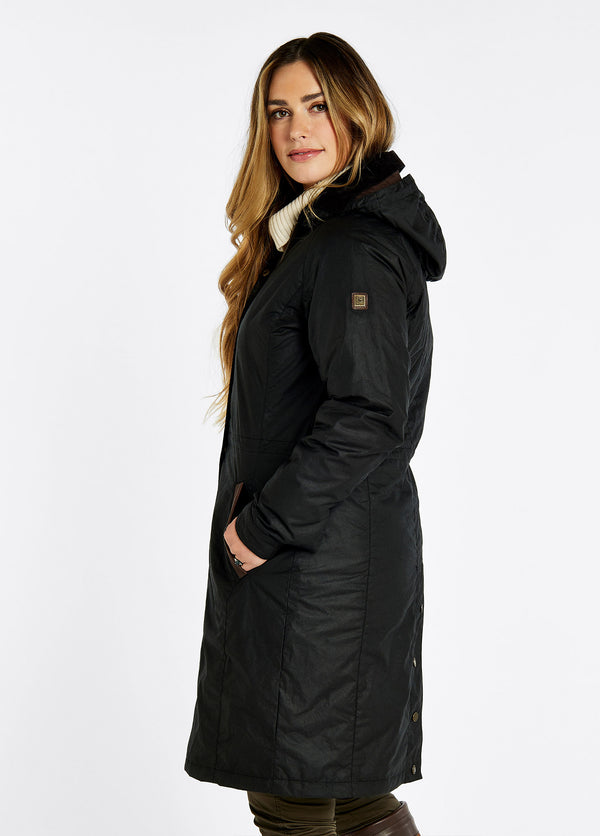 Dubarry Redington Wax Coat - Black