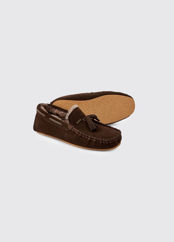 Dubarry Rosslare Women's Moccasin Slipper - Cigar