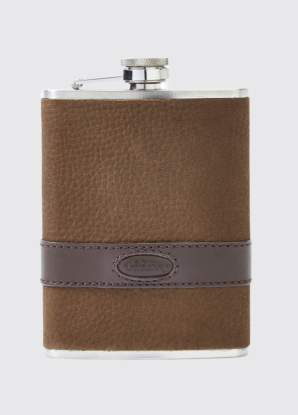 dubarry Rugby Mens Hipflask - Walnut