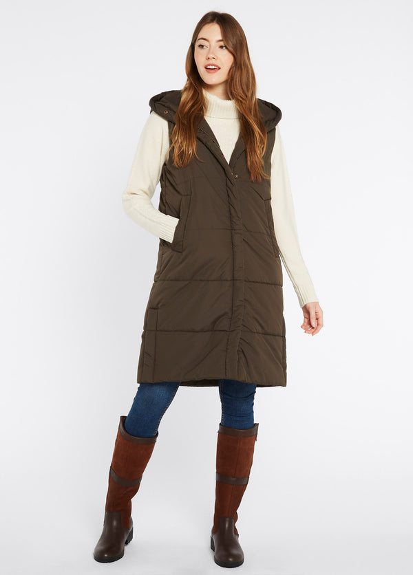 Dubarry Ryan Women’s Hooded Gilet - Olive