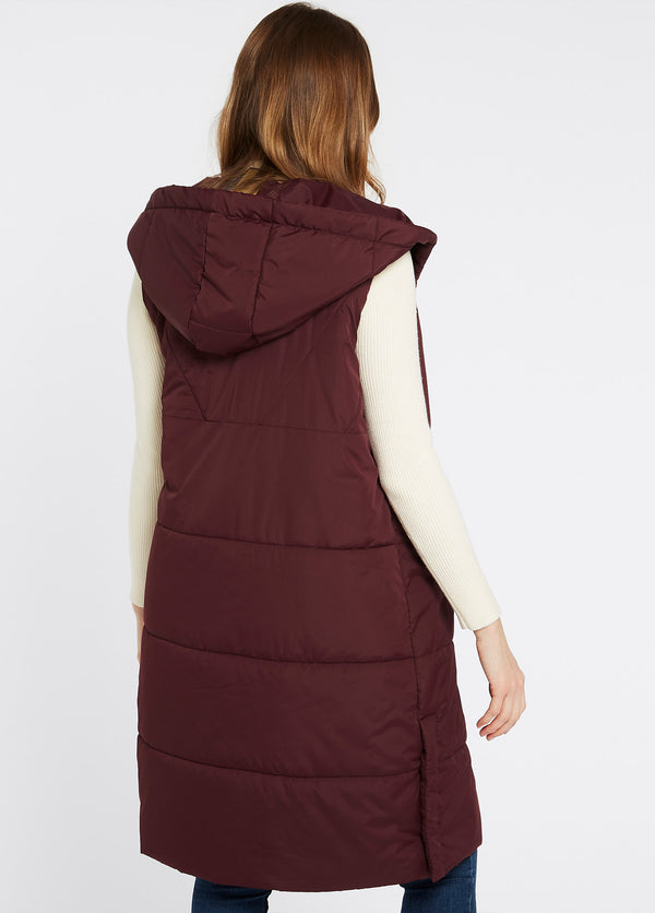 Dubarry Ryan Women’s Hooded Gilet - Ox Blood