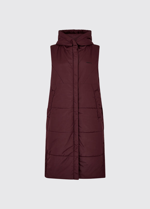 dubarry Ryan Women’s Hooded Gilet - Ox Blood