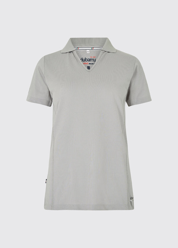 dubarry Seville Women's V-neck Polo - Platinum