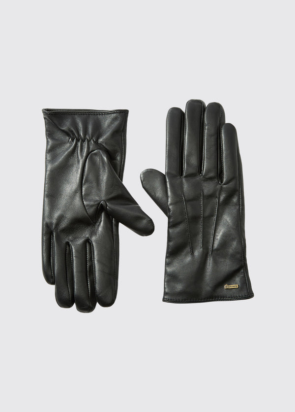 dubarry Sheehan Ladies Leather Gloves - Black