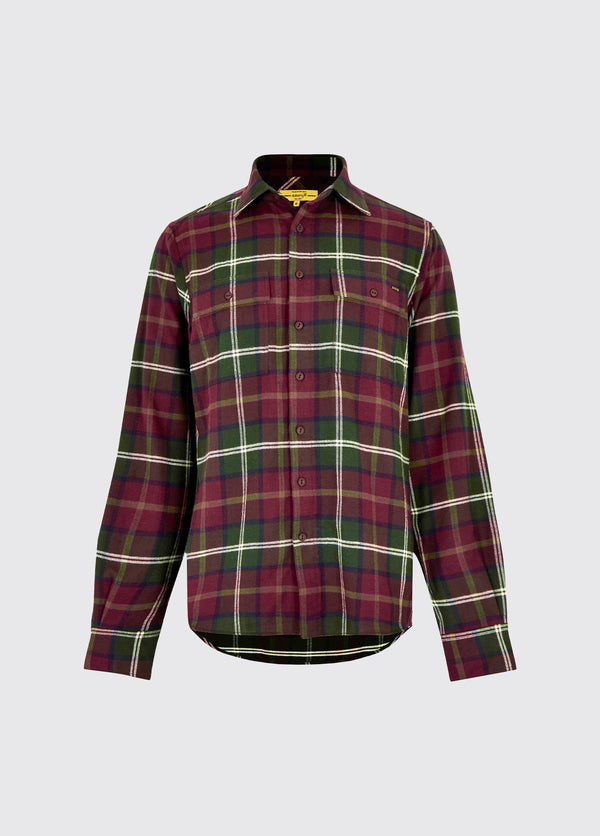 dubarry Shelbourne Check Flannel Shirt - Ox Blood