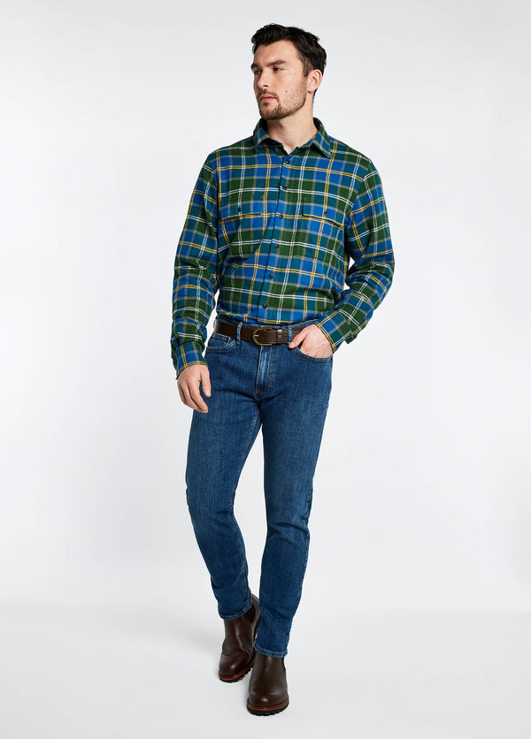 Dubarry Shelbourne Check Flannel Shirt - Verdigris